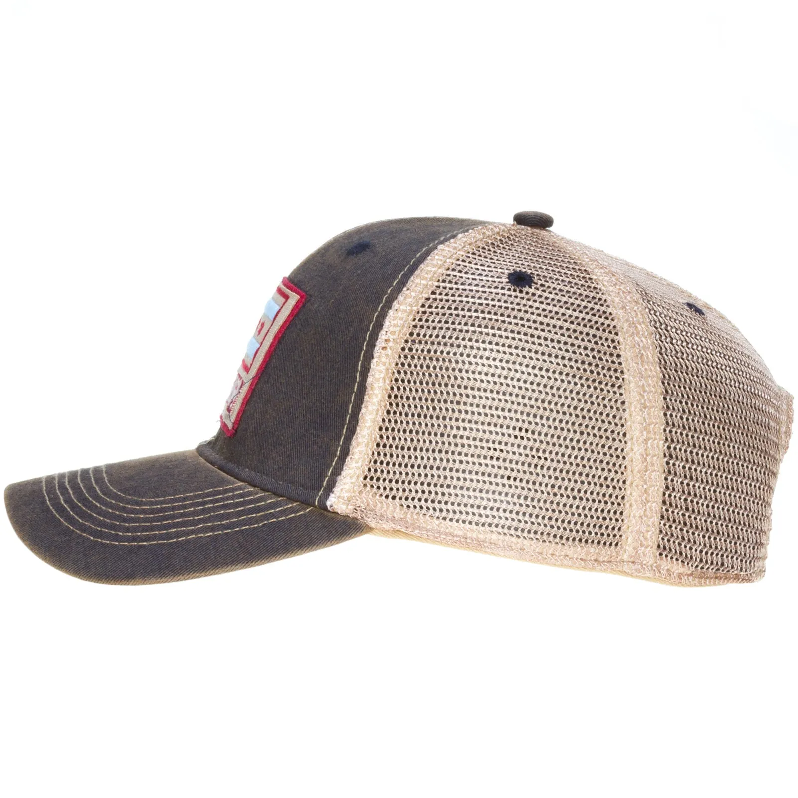 Chicago Navy and Mesh Chicago Flag Patch Adjustable Hat