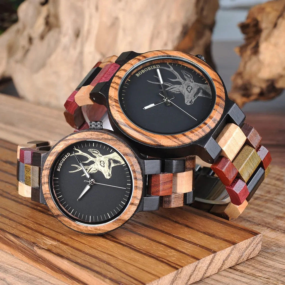 Classic Zebra Wood Watch