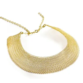 Cleopatra gold necklace , collar statement necklace