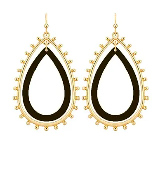 Colorful Double Teardrop Earring