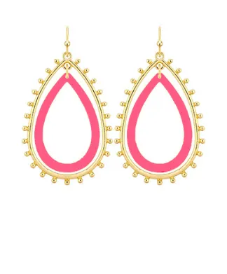 Colorful Double Teardrop Earring