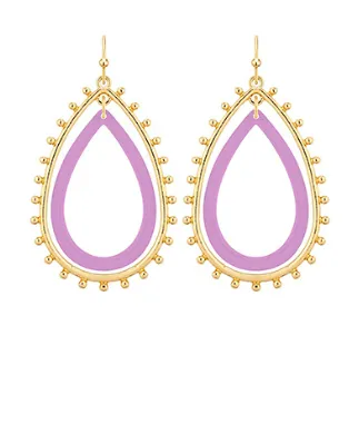 Colorful Double Teardrop Earring