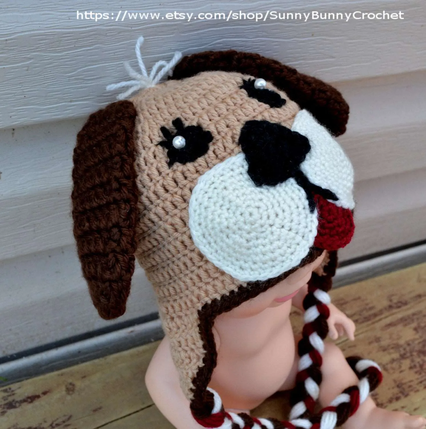 Crochet Hat pattern, Baby Animal Hat, Puppy hat Pattern, Beanie and Earflap Pattern, Newborn Boy Hat, Dog, child crochet pattern, kid,girl