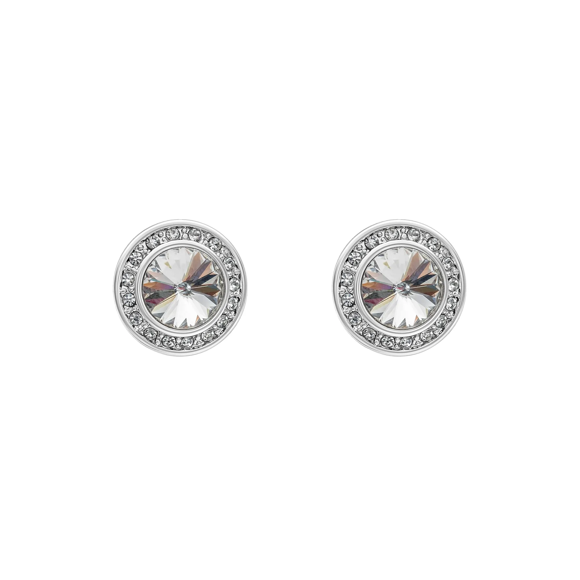 Crystal Classic Halo Stud Earrings