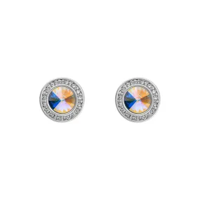 Crystal Classic Halo Stud Earrings