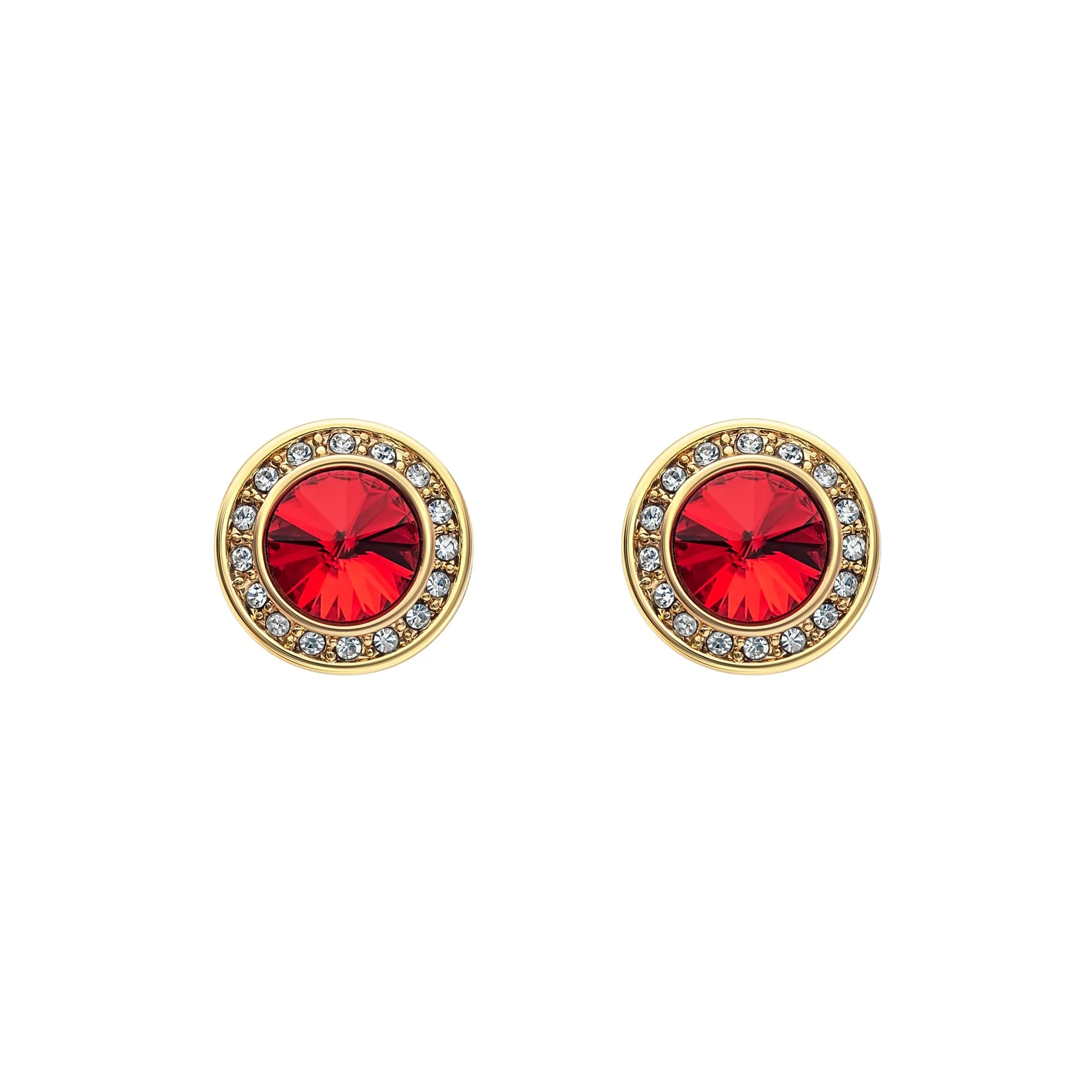 Crystal Classic Halo Stud Earrings