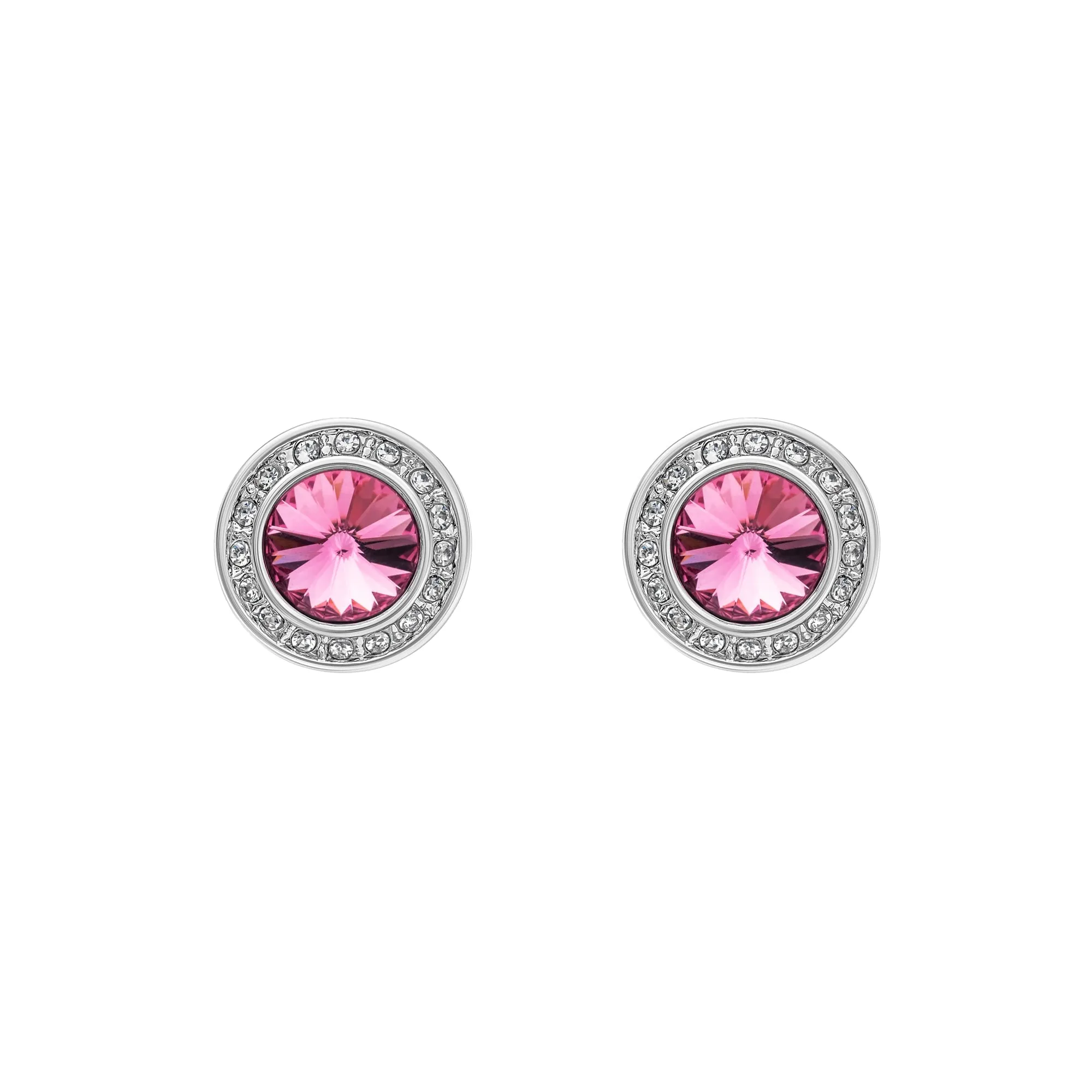 Crystal Classic Halo Stud Earrings