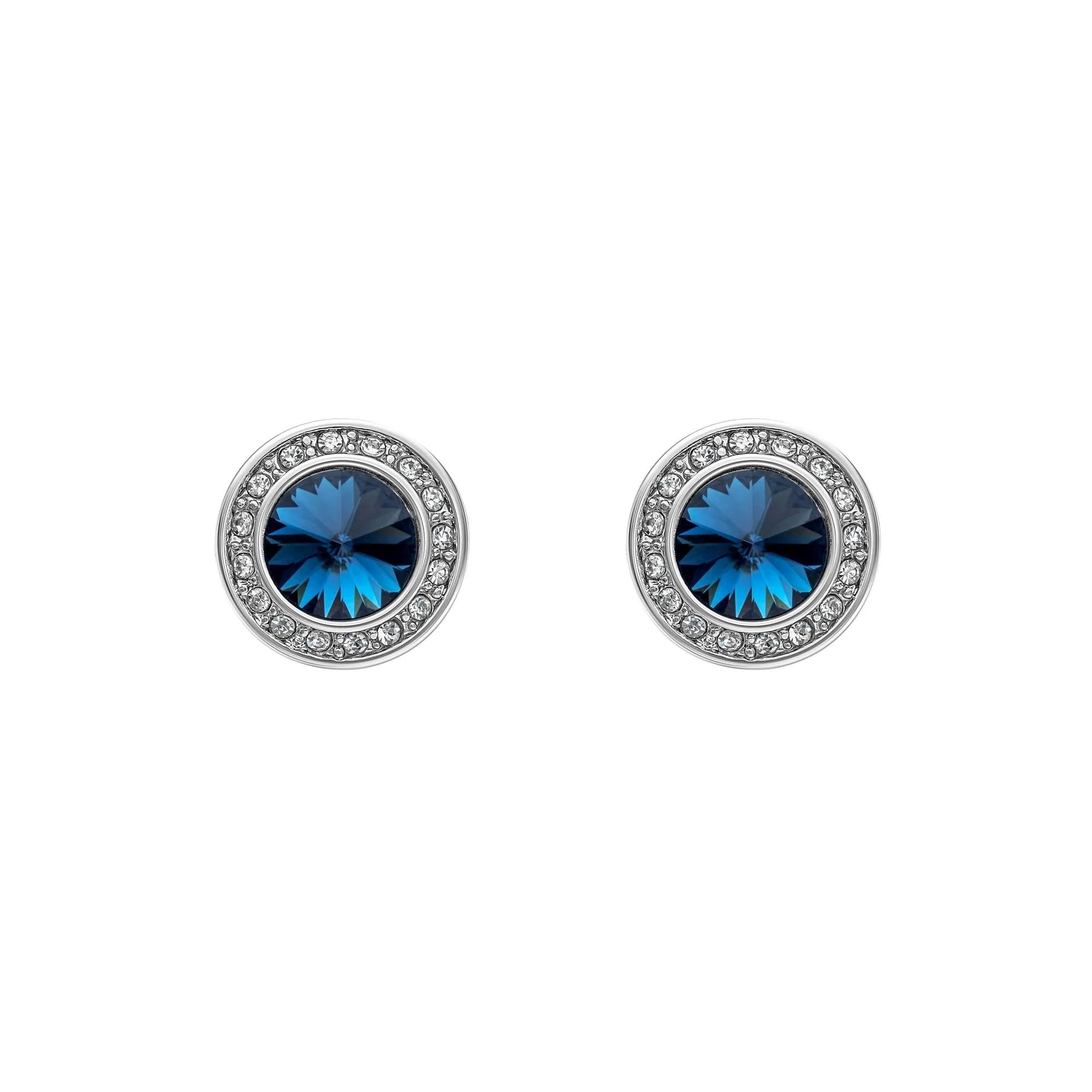 Crystal Classic Halo Stud Earrings