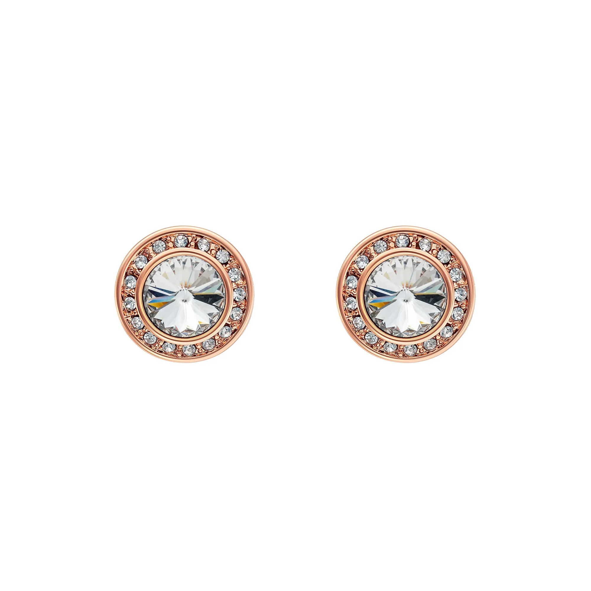 Crystal Classic Halo Stud Earrings