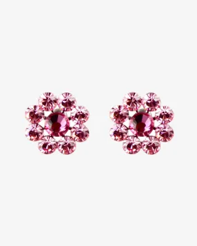 CRYSTAL FLOWER EARRINGS