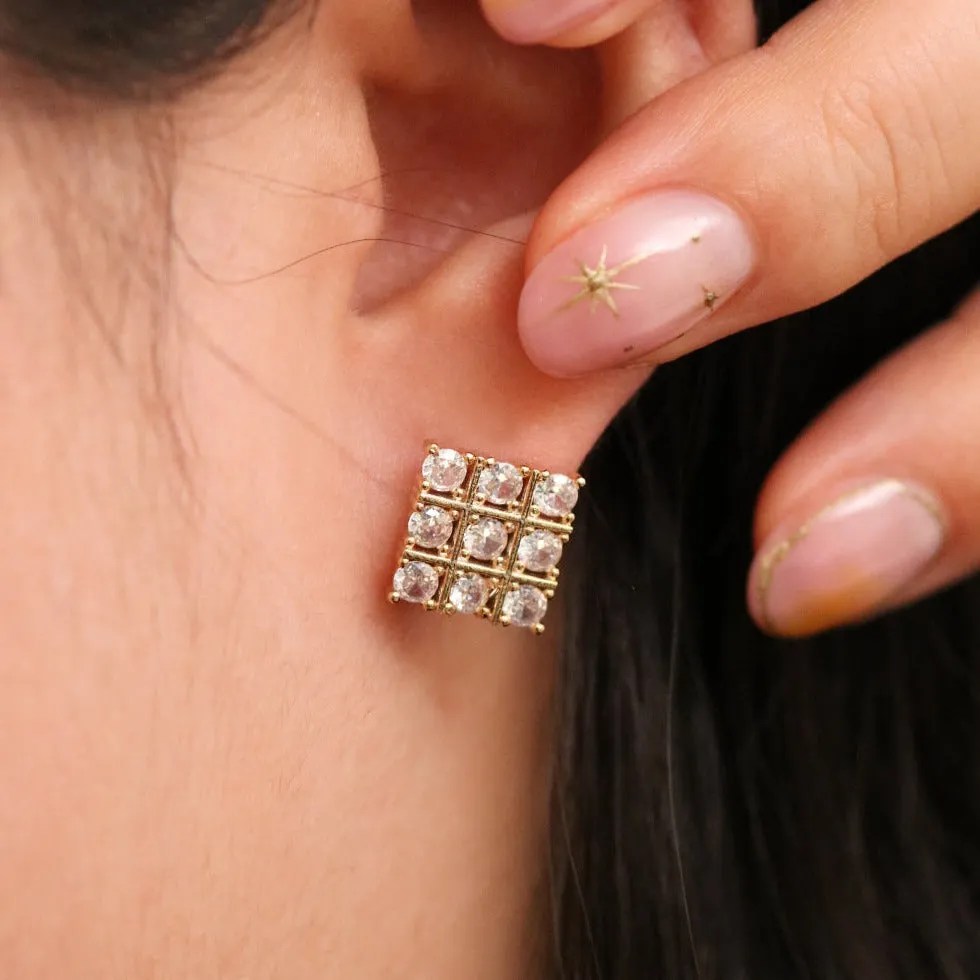 Cubic Diamond Shape Earrings