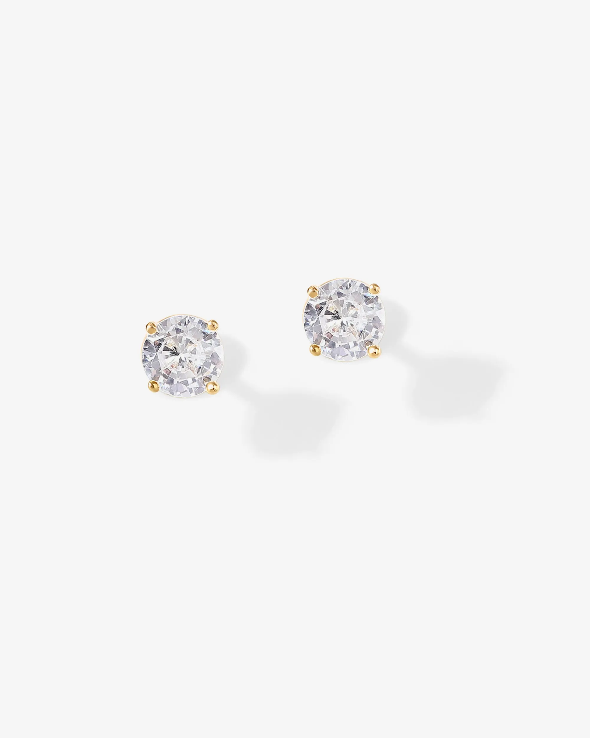 Cubic Zirconia Stud Screwbacks