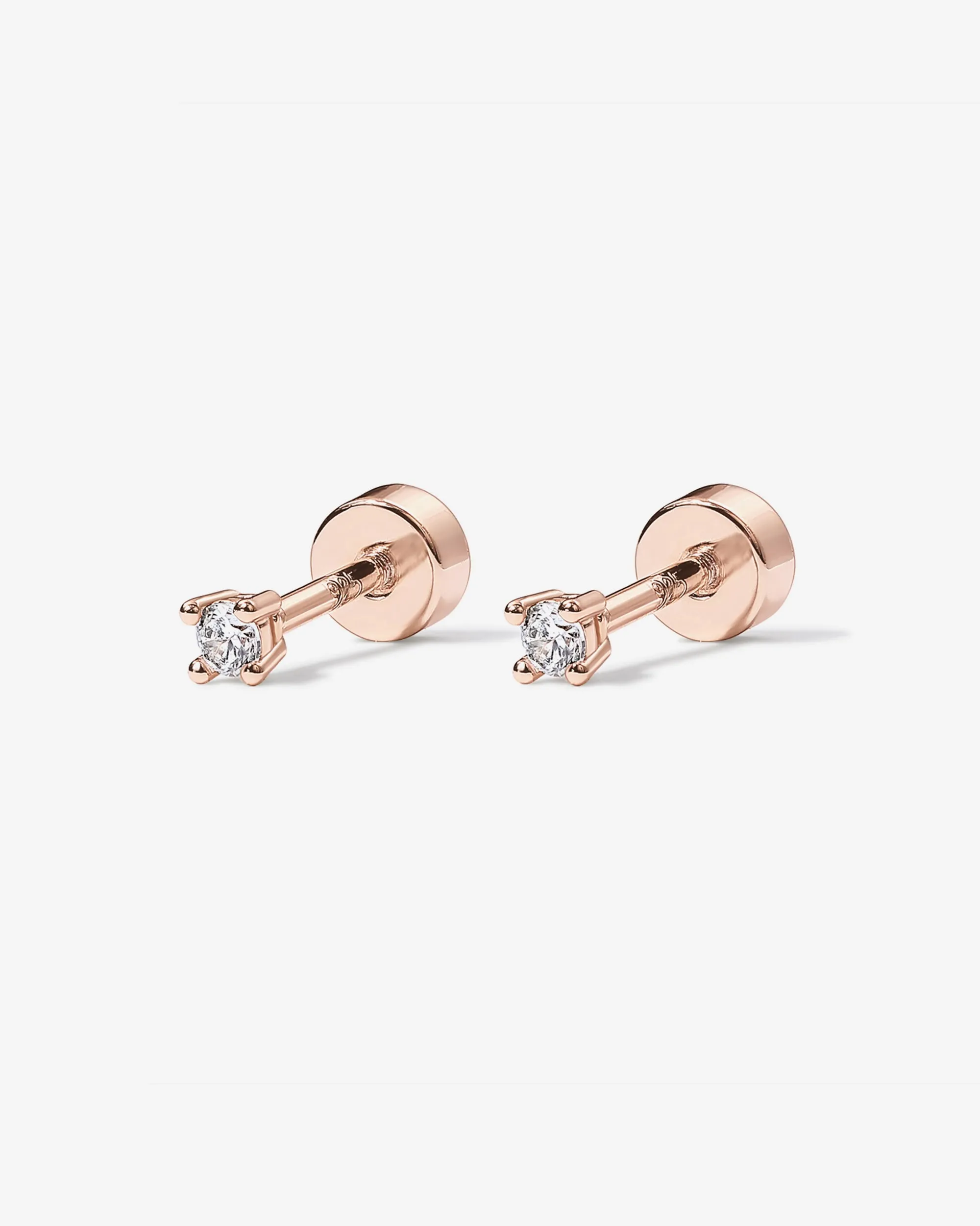 Cubic Zirconia Stud Screwbacks