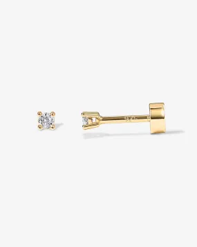 Cubic Zirconia Stud Screwbacks