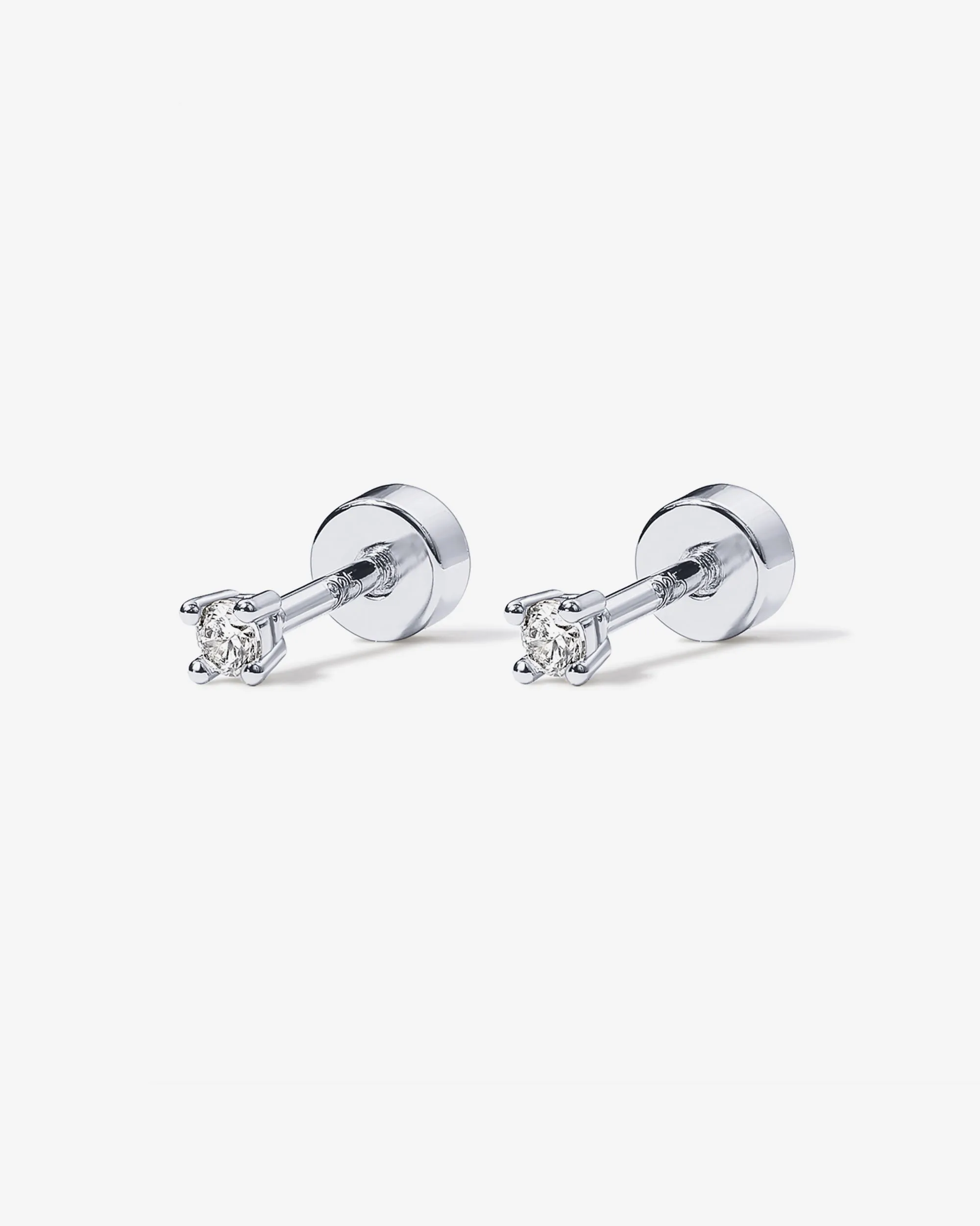 Cubic Zirconia Stud Screwbacks