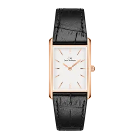 Daniel Wellington - Bound Black Rose Gold/White Crocodile Watch