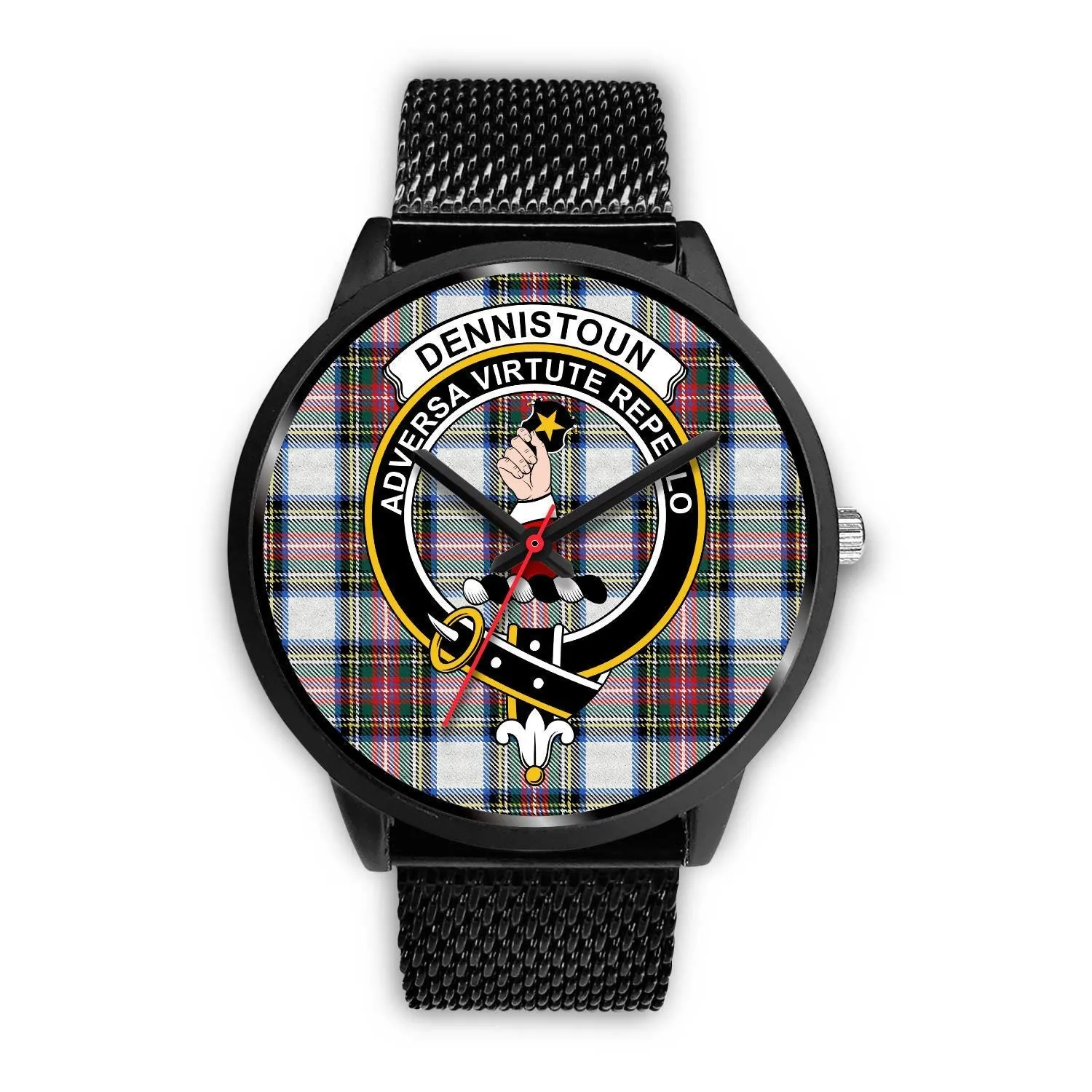 Dennistoun Clan Badge Tartan Black Watch