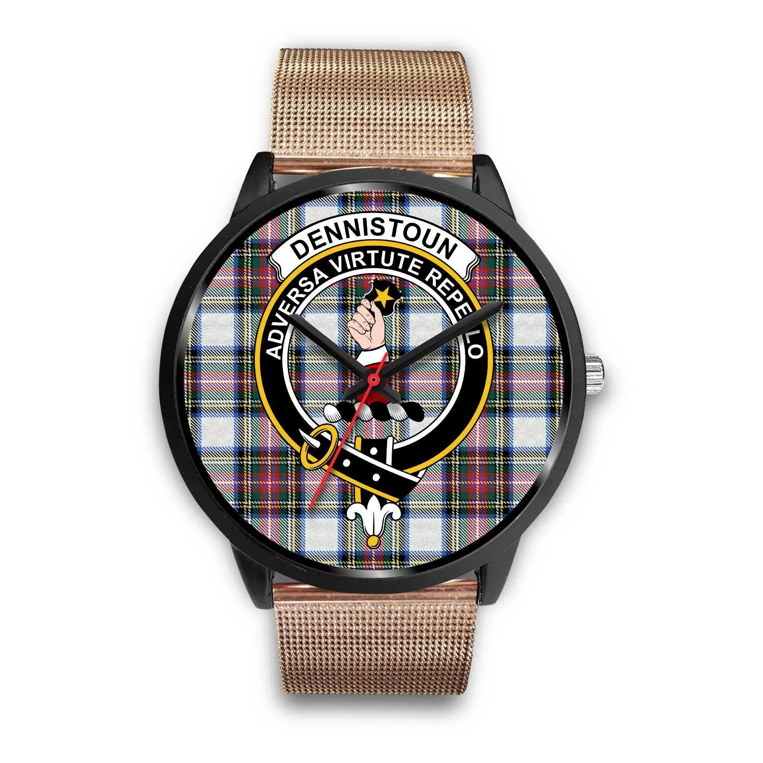 Dennistoun Clan Badge Tartan Black Watch