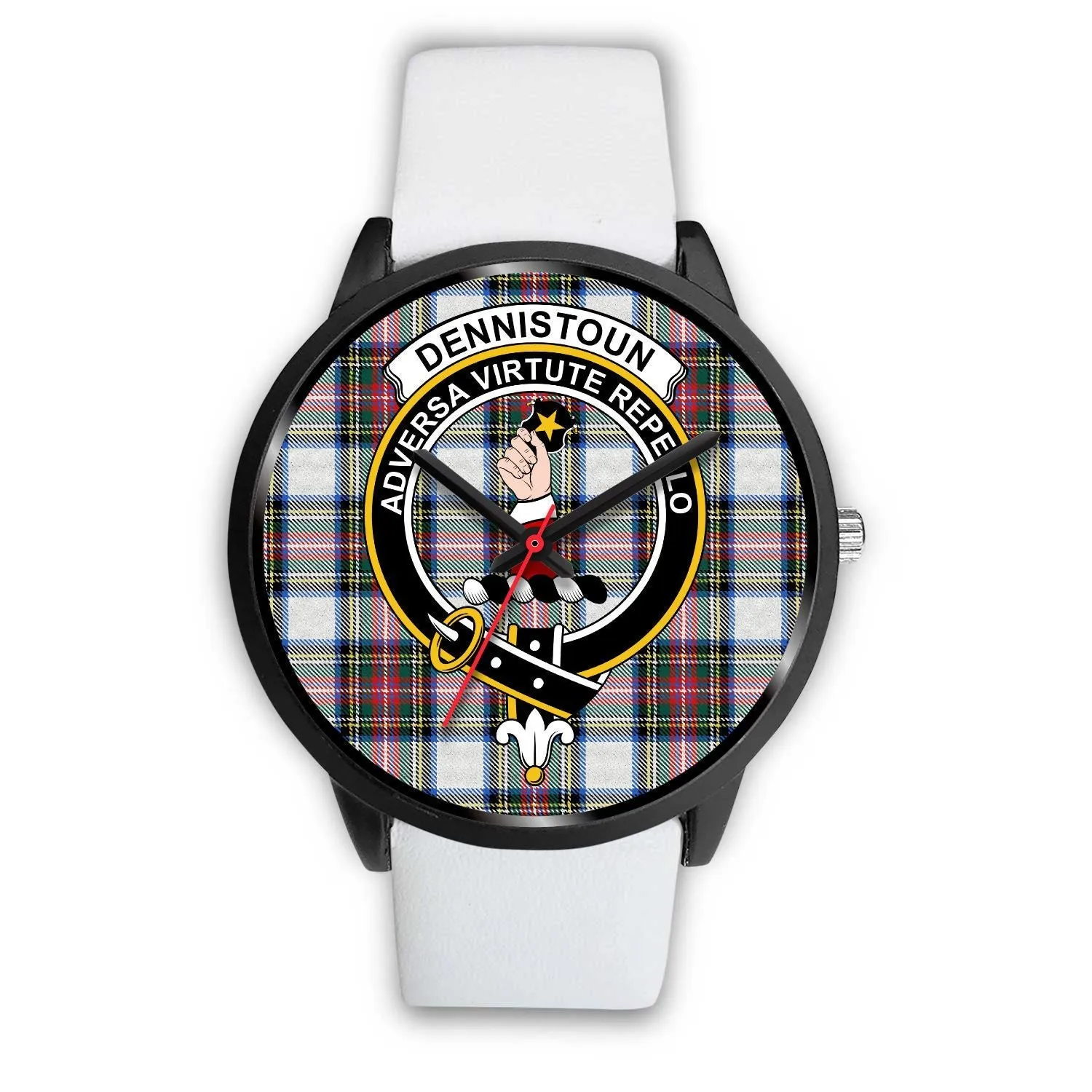 Dennistoun Clan Badge Tartan Black Watch