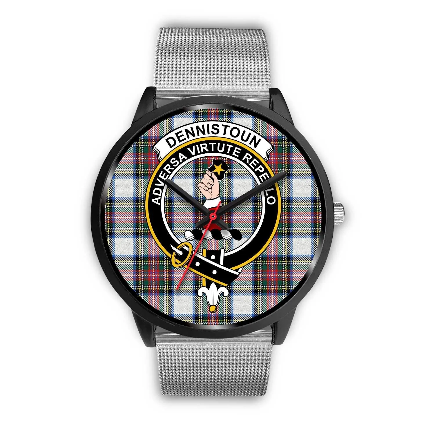 Dennistoun Clan Badge Tartan Black Watch