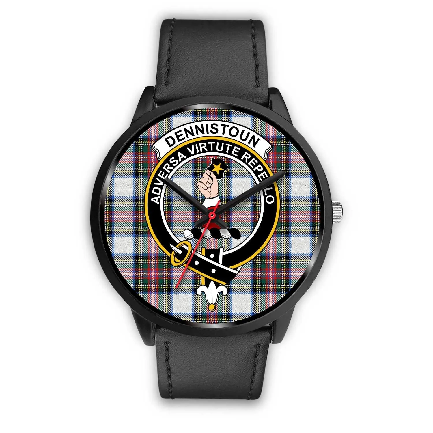 Dennistoun Clan Badge Tartan Black Watch