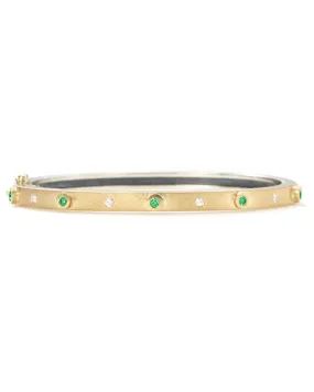 Diamond and Emerald Junia Bracelet