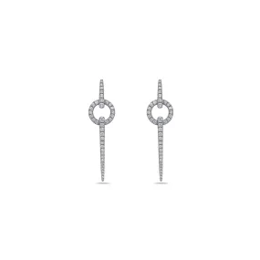 Diamond Circular Spear Earring