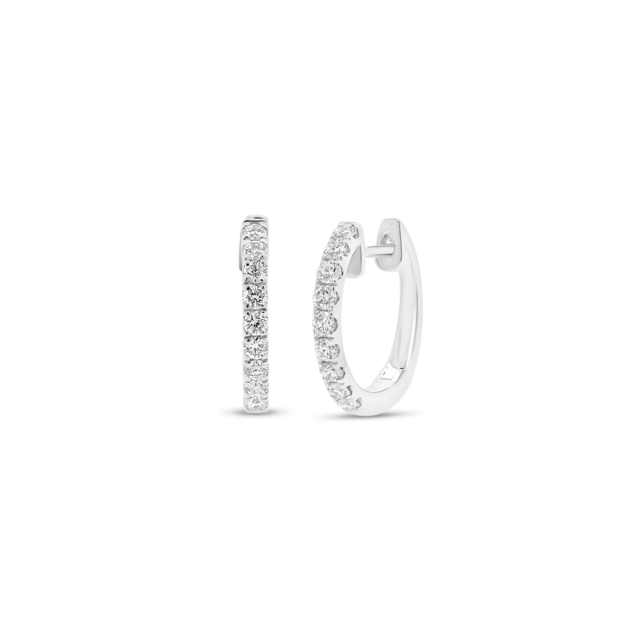 Diamond Classic Huggie Earrings