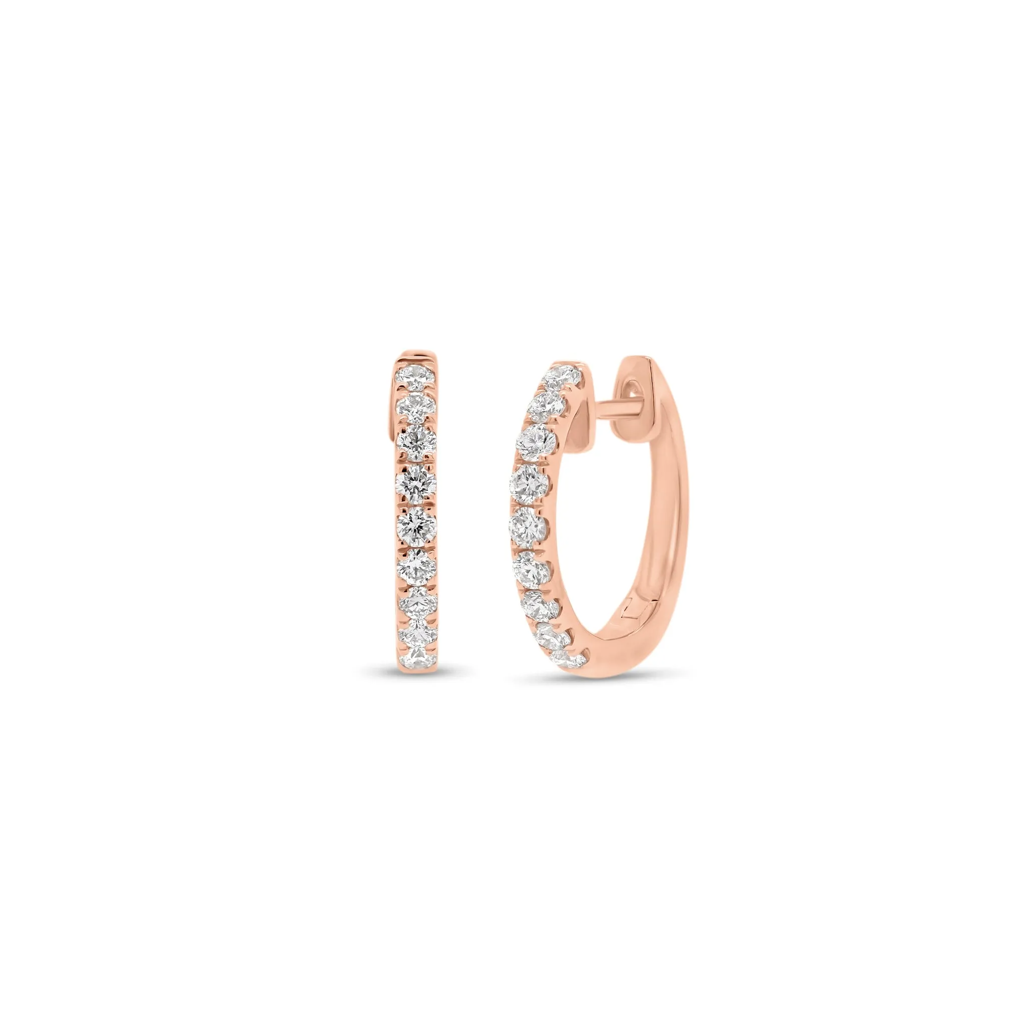 Diamond Classic Huggie Earrings