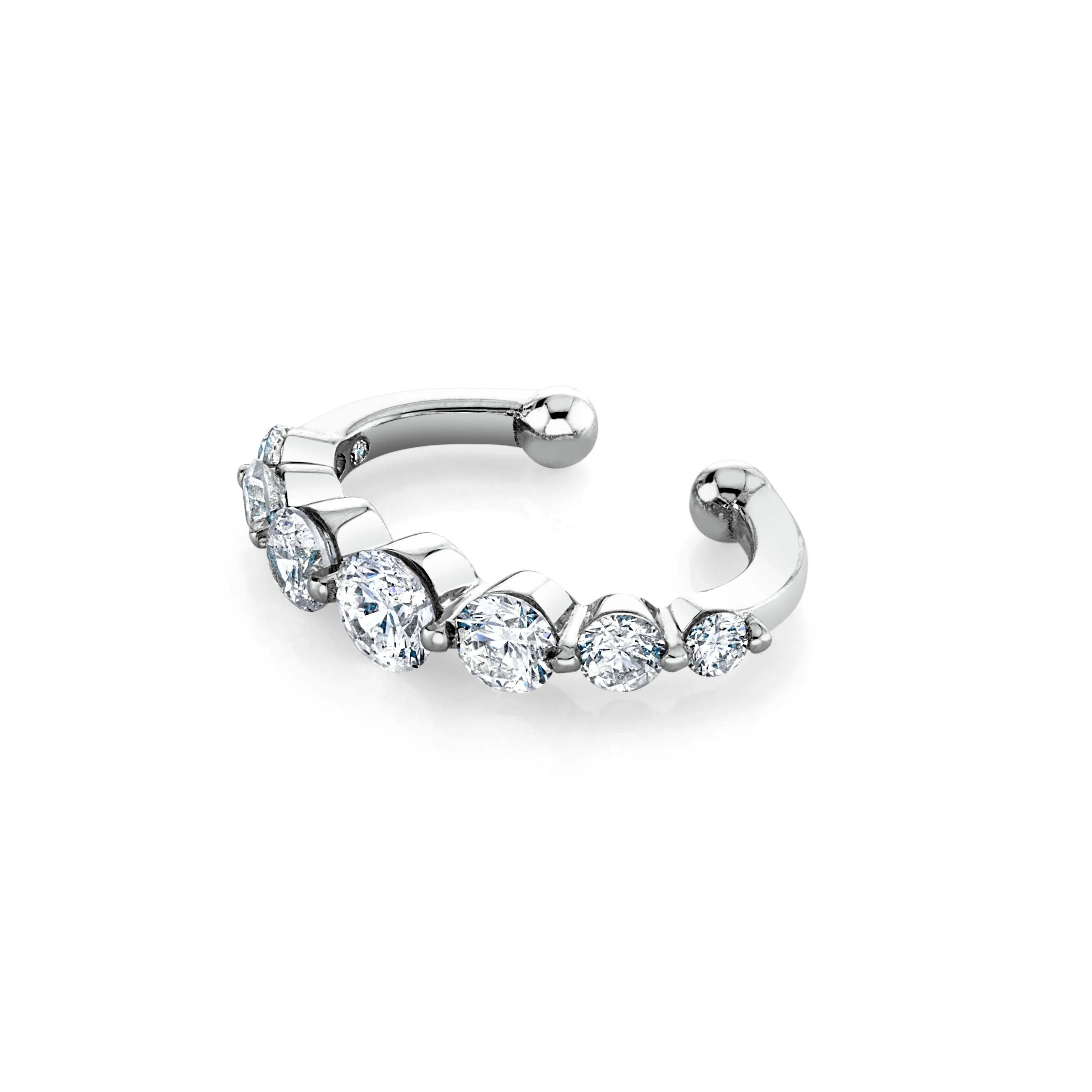 DIAMOND GRADUAL ROUND EAR CUFF