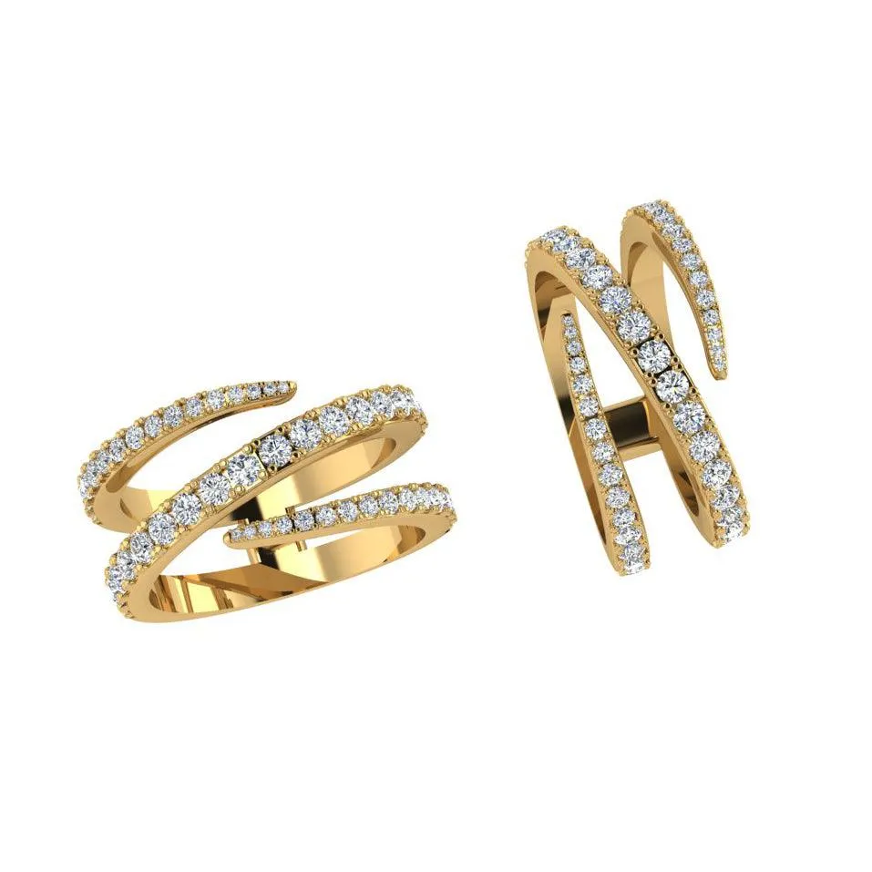 Diamond Wrap Ring Gold