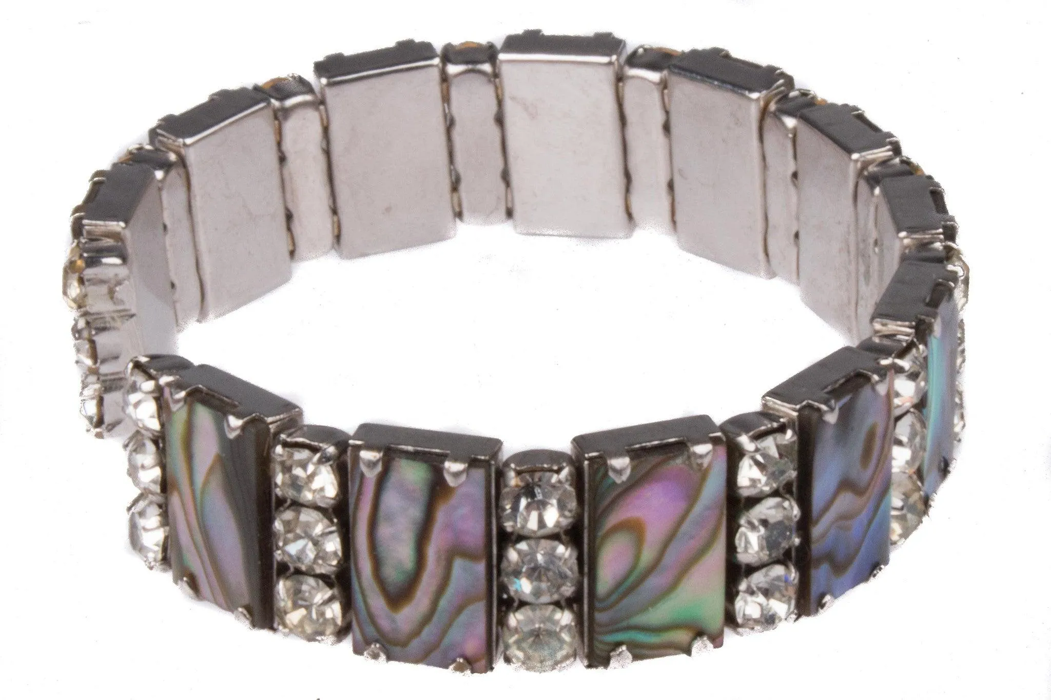 Diamonte and Abalone cuff