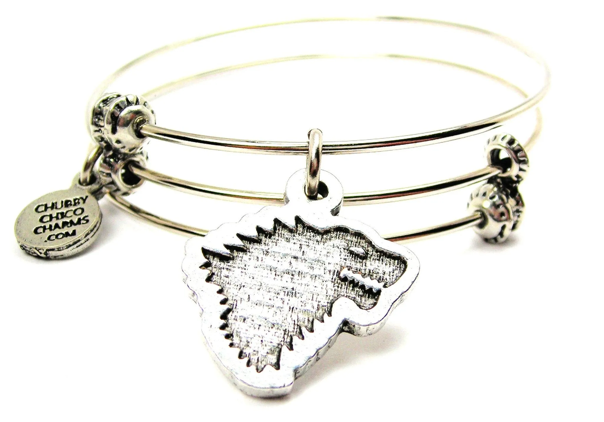 Dire Wolf Triple Style Expandable Bangle Bracelet