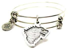 Dire Wolf Triple Style Expandable Bangle Bracelet