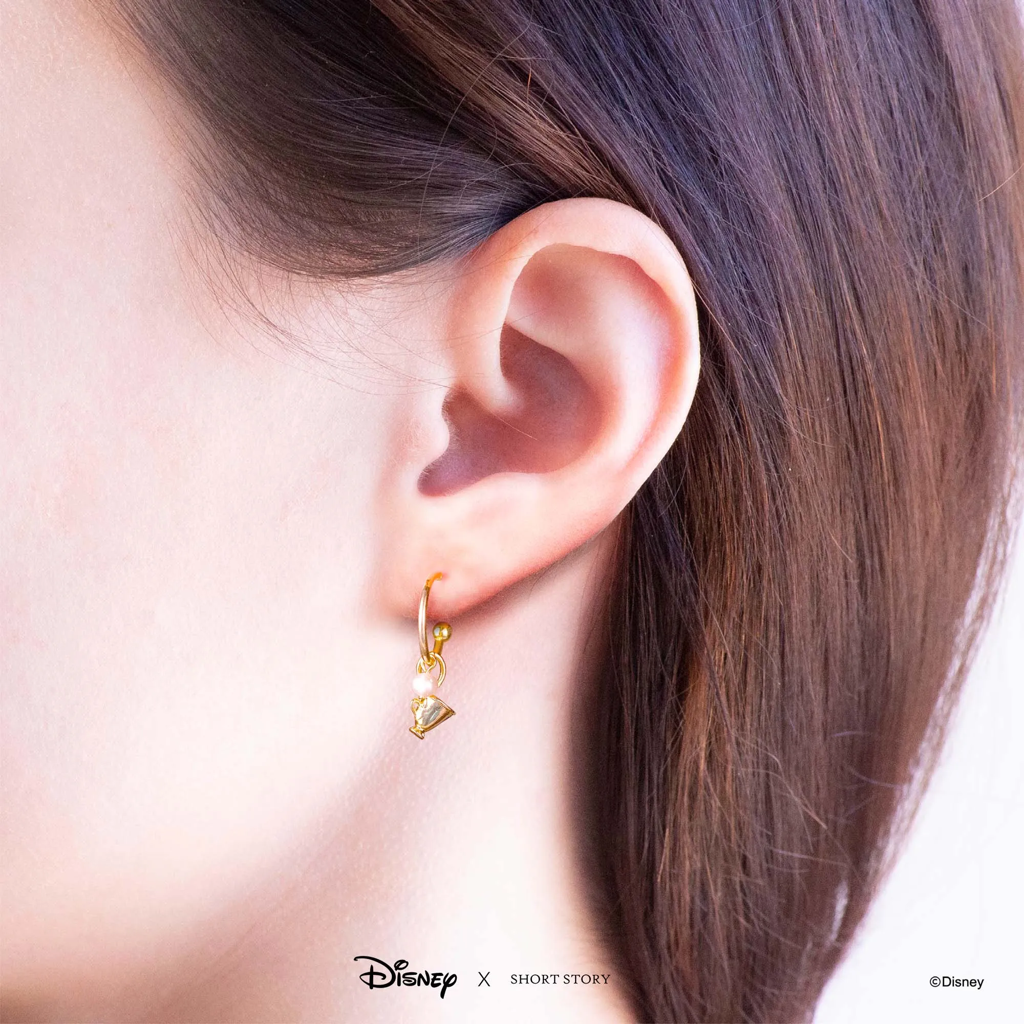 Disney Hoop Earring Beauty and the Beast