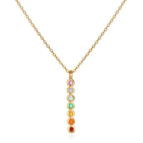 Divine Alignment Gemstone Chakra Necklace