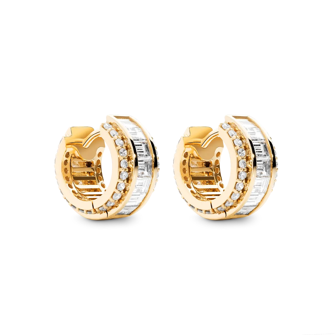 DNA DIAMOND EARRINGS IN 18CT YELLOW GOLD