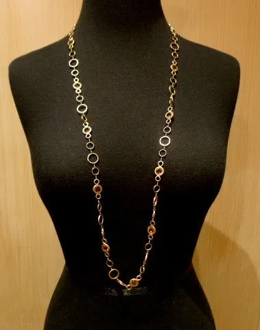 Dominique Cohen 18K Yellow Gold and Citrine Capri Necklace