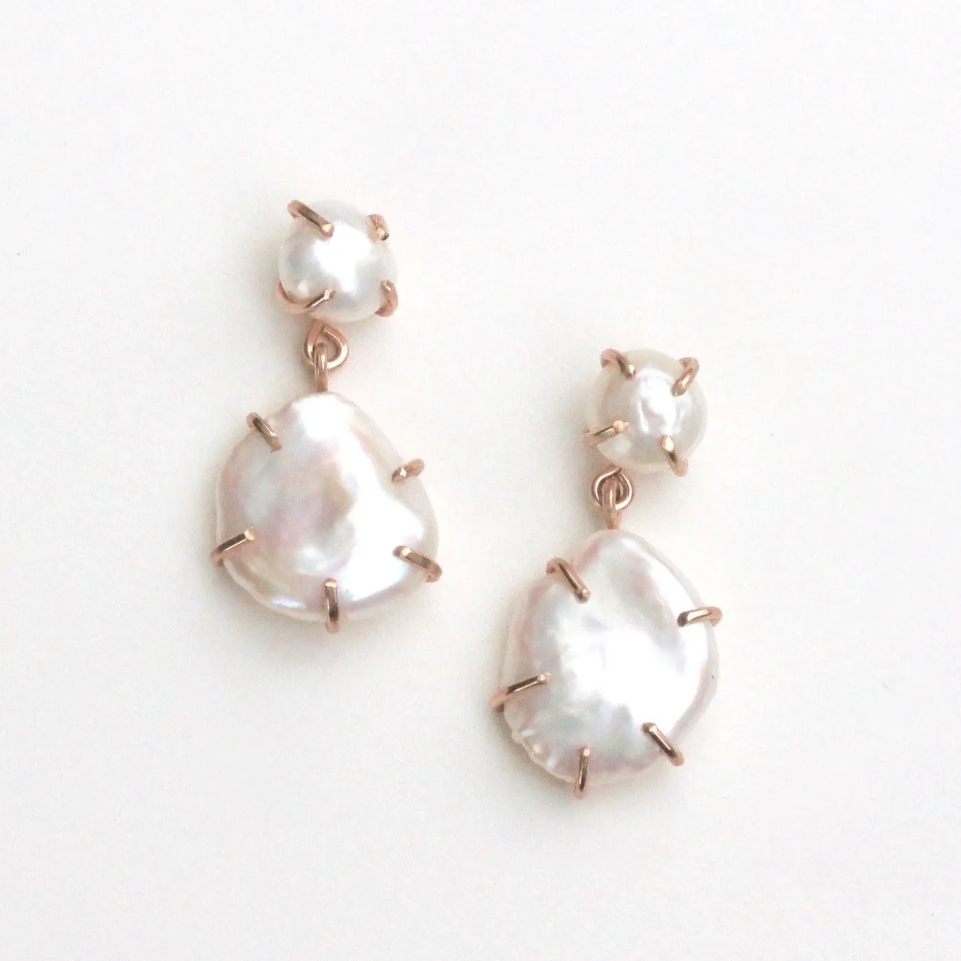 Double Drop Pearl Earrings