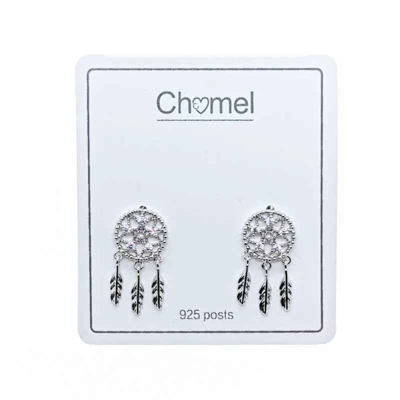 Dreamcatcher Cubic Zirconia Earrings