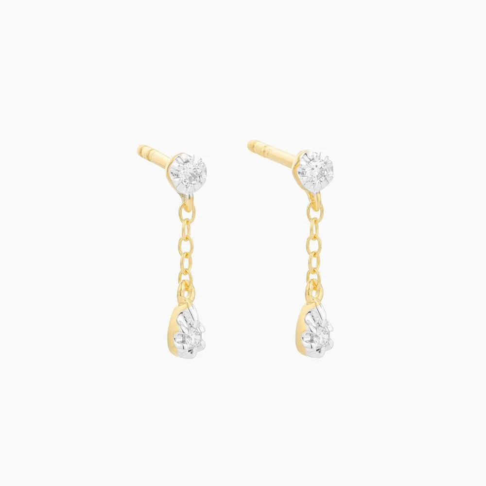 Ella Stein Ada Drops Stud Earrings in Gold