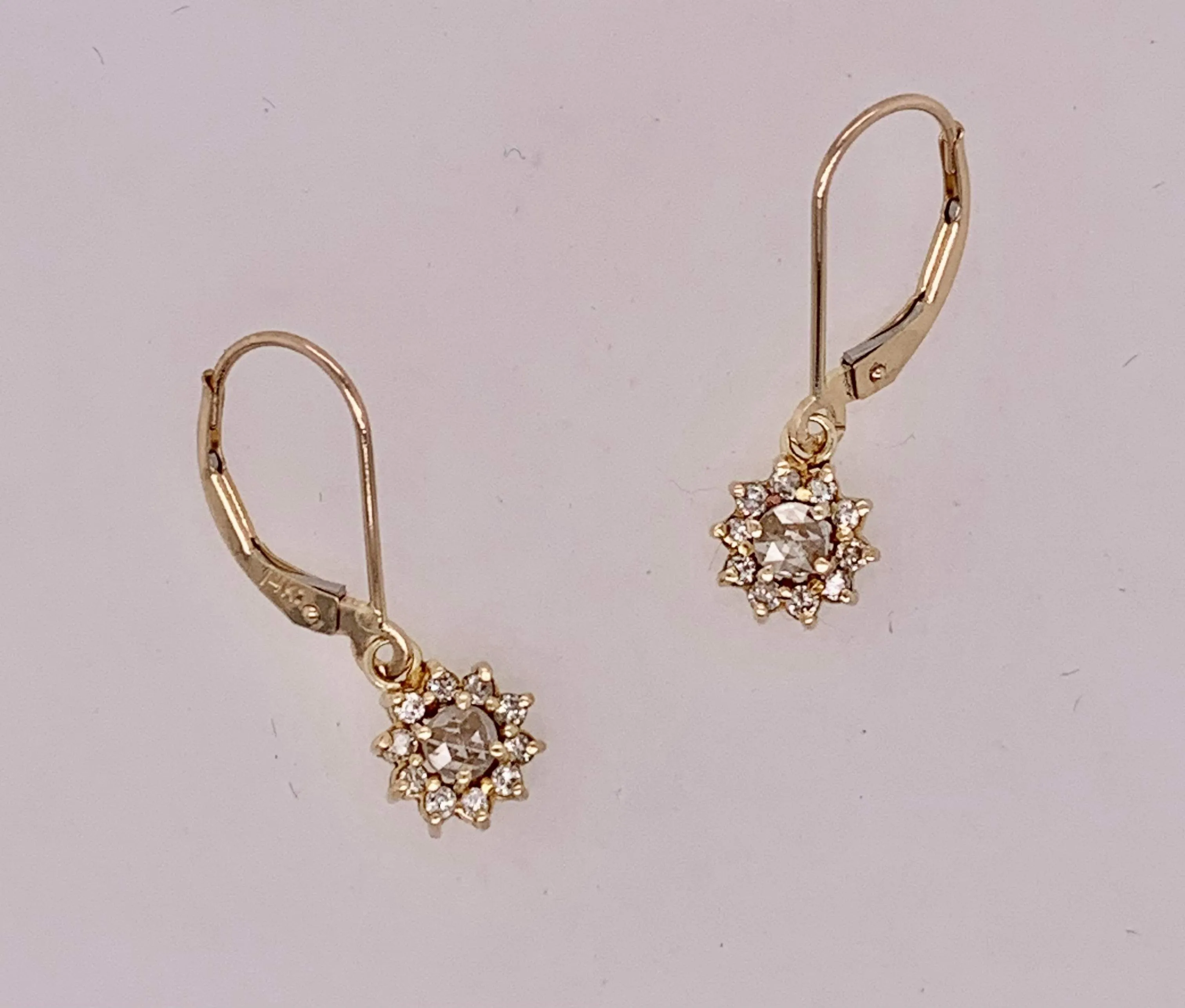 Estate Diamond Earrings