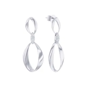 Eternal Unity Diamond Drop Earrings