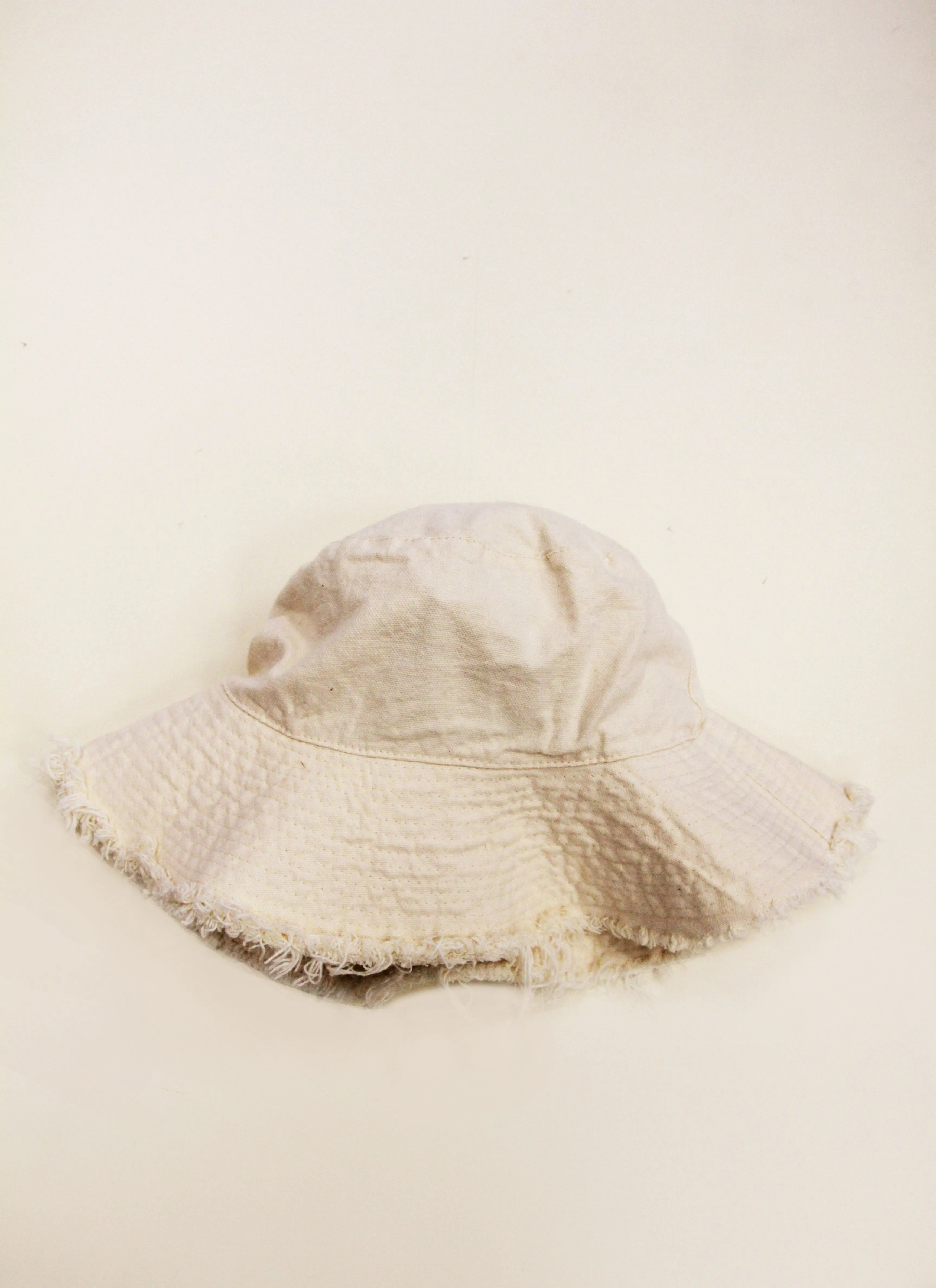 EVA White up-cycled cotton hat