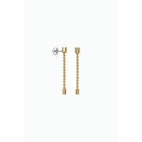 Fope 18K Yellow Gold Aria Collection Diamond Dangle Earrings