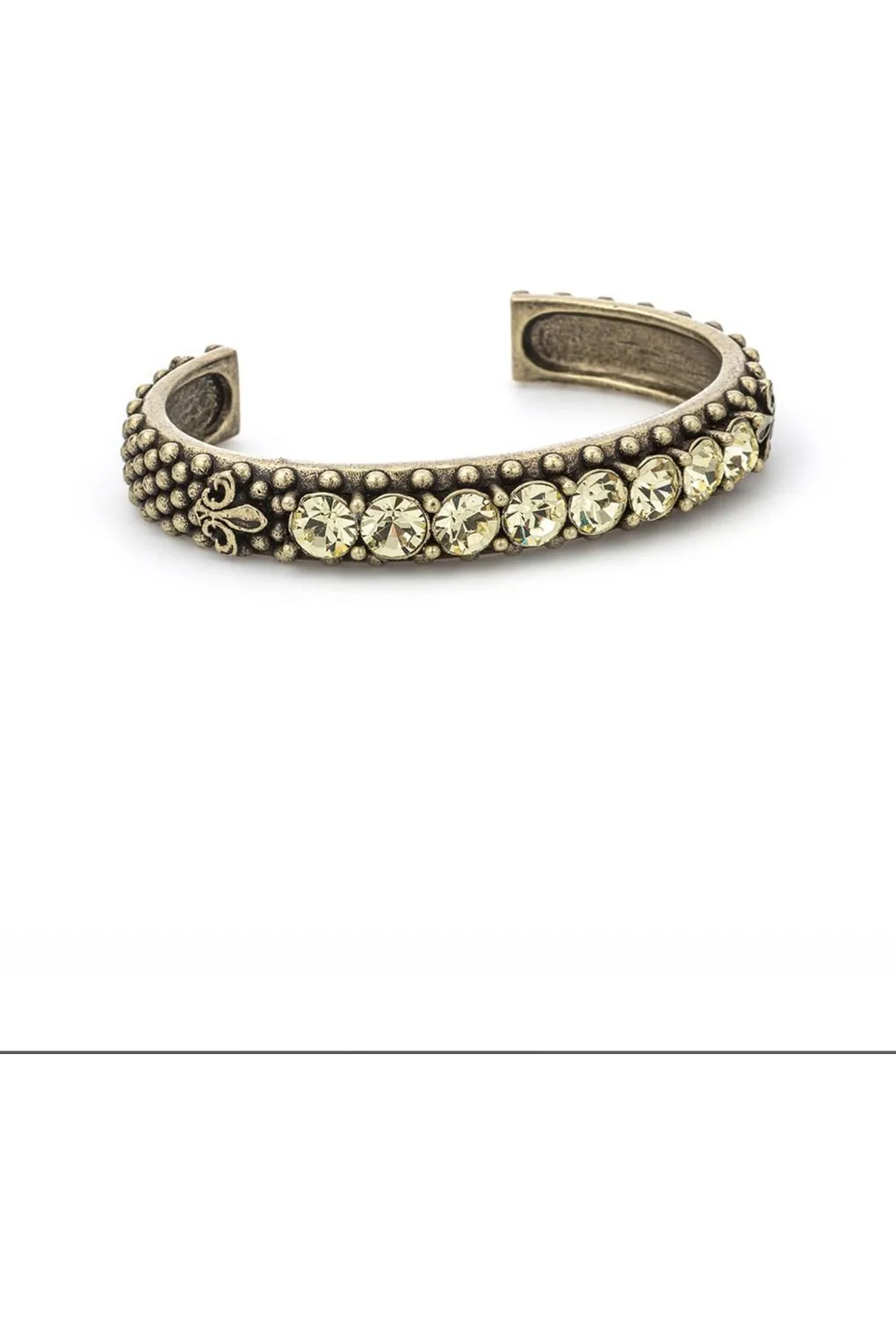 French Kande Bracelet | Jonquil Crystal Bangle CT739-X | Gold