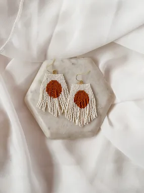 Full Moon | Beaded Earrings