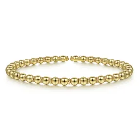 Gabriel & Co. High Polished Gold Bujukan Bangle