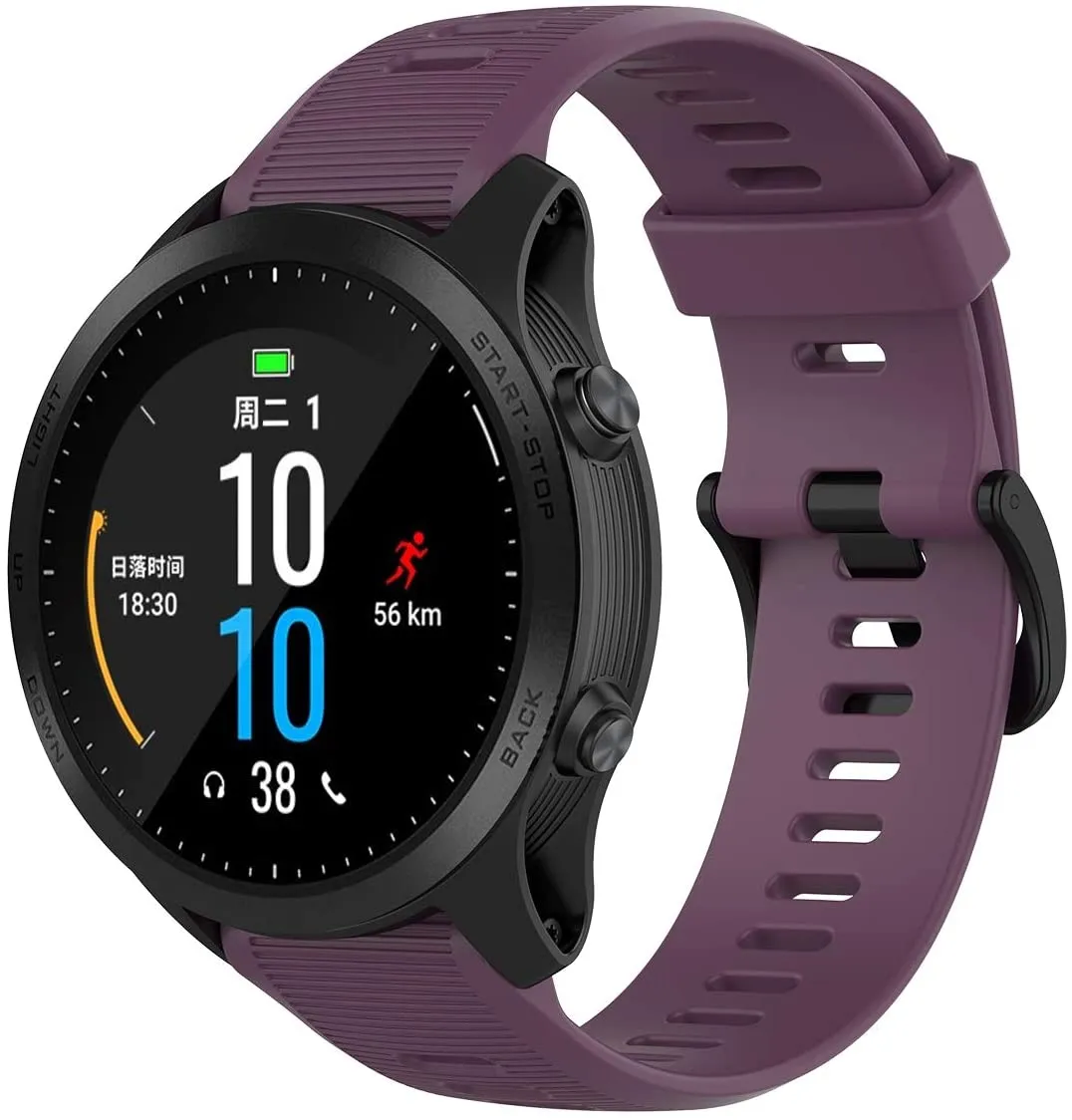 Garmin Forerunner 945 Bundle, Premium GPS Running/Triathlon Smartwatch (010-02063-10, Slate/Red/Purple)