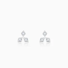 Gold Dignified Aura Diamond Earrings